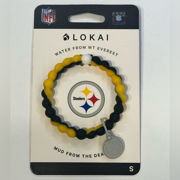 NEW, NFL Pittsburgh Steelers Football Bracelet - Picture 2 of 5